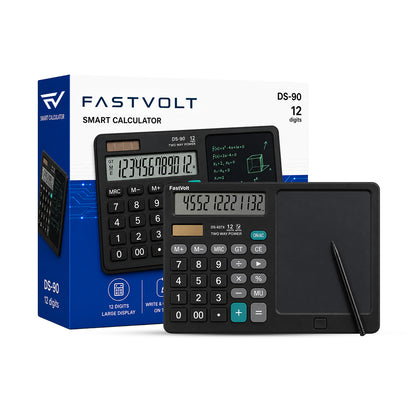VoltNote X calculator with LCD writing pad by FastVolt