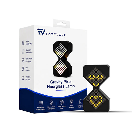 GravityLoop digital pixel hourglass by FastVolt