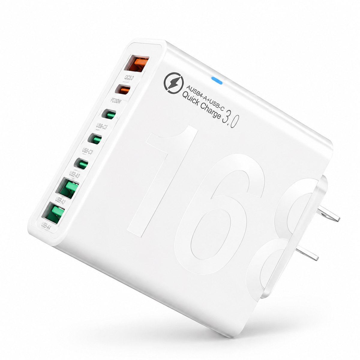 FastVolt 8-port charging station for home and office
