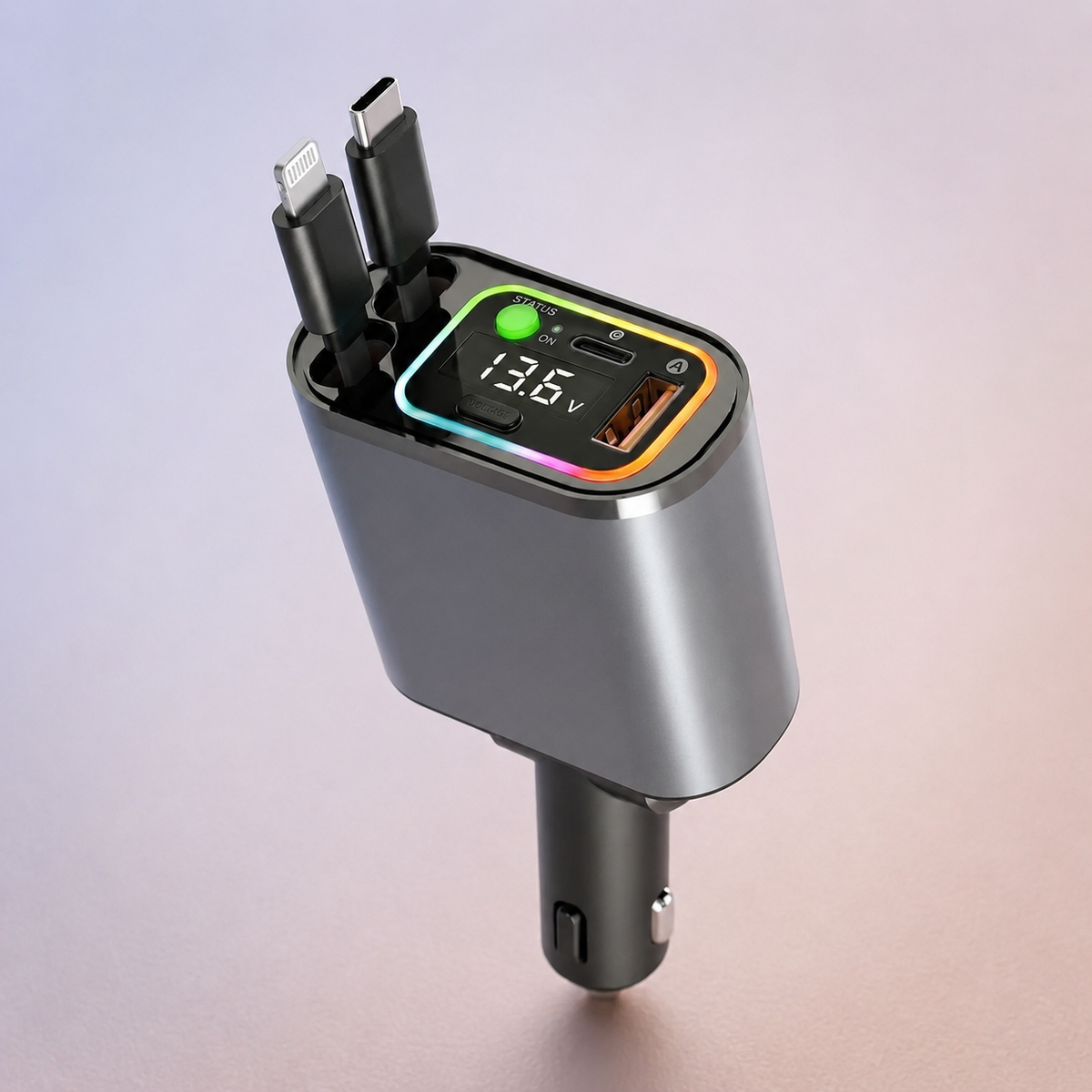 Drivo car charger keeping the dashboard free of loose cables