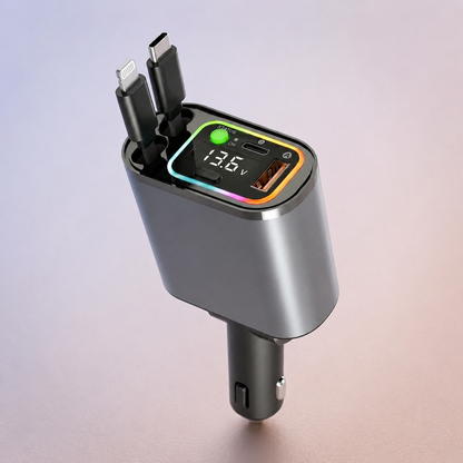 Drivo car charger keeping the dashboard free of loose cables
