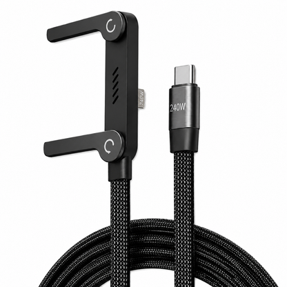 FlexDock 240W fast charging cable for phones, tablets and laptops