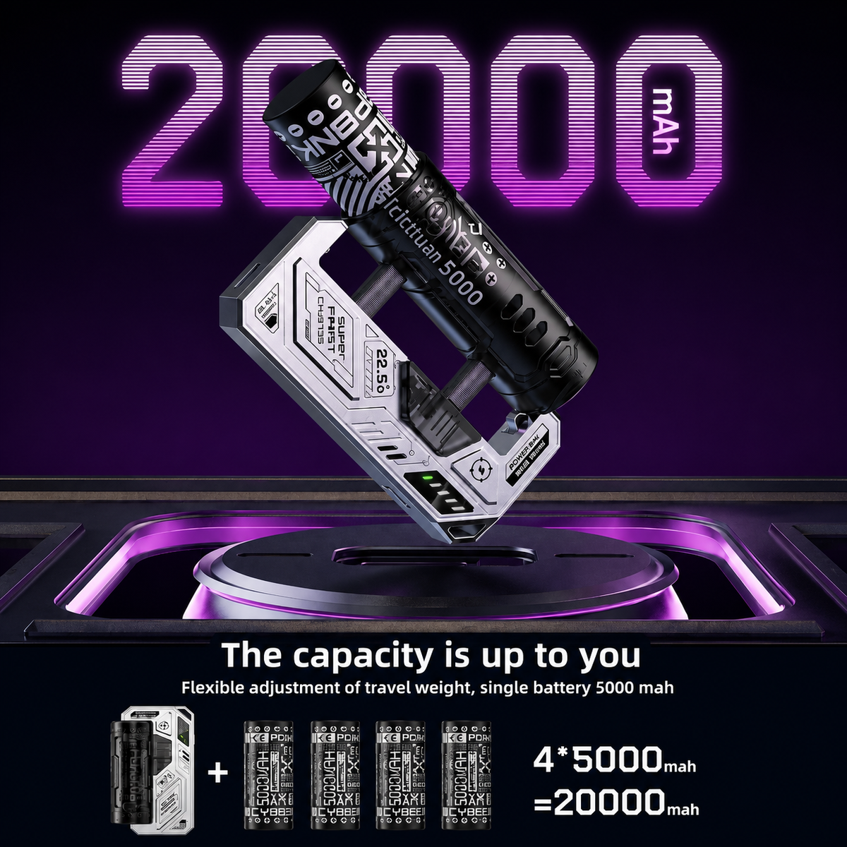 FastVolt 21700 emergency backup power bank