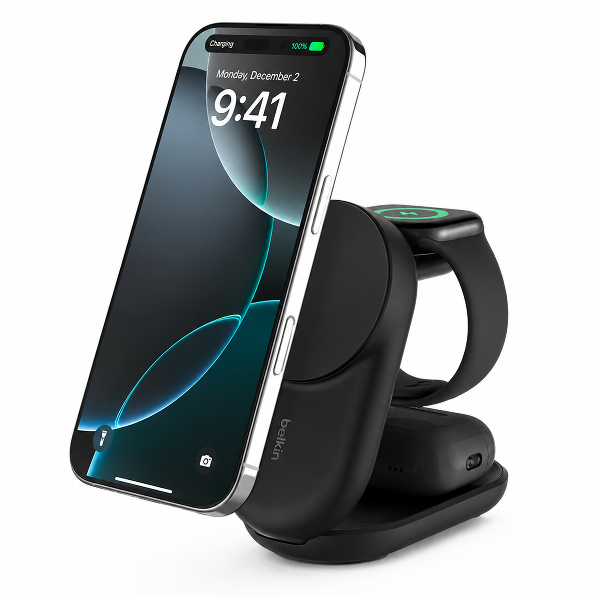 MagFold Pro 25W wireless charger for phone, AirPods and Apple Watch