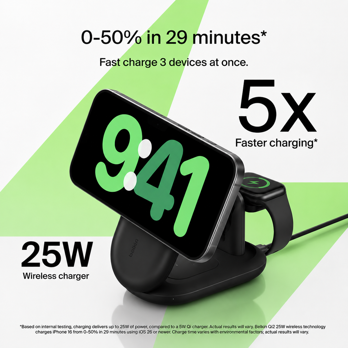 MagFold Pro magnetic wireless charger folded flat for travel