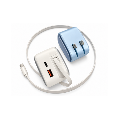 VoltFusion Pro compact charger with 70cm retractable cable