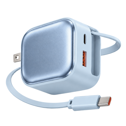 VoltFusion Pro GaN fast charger in Arctic Blue