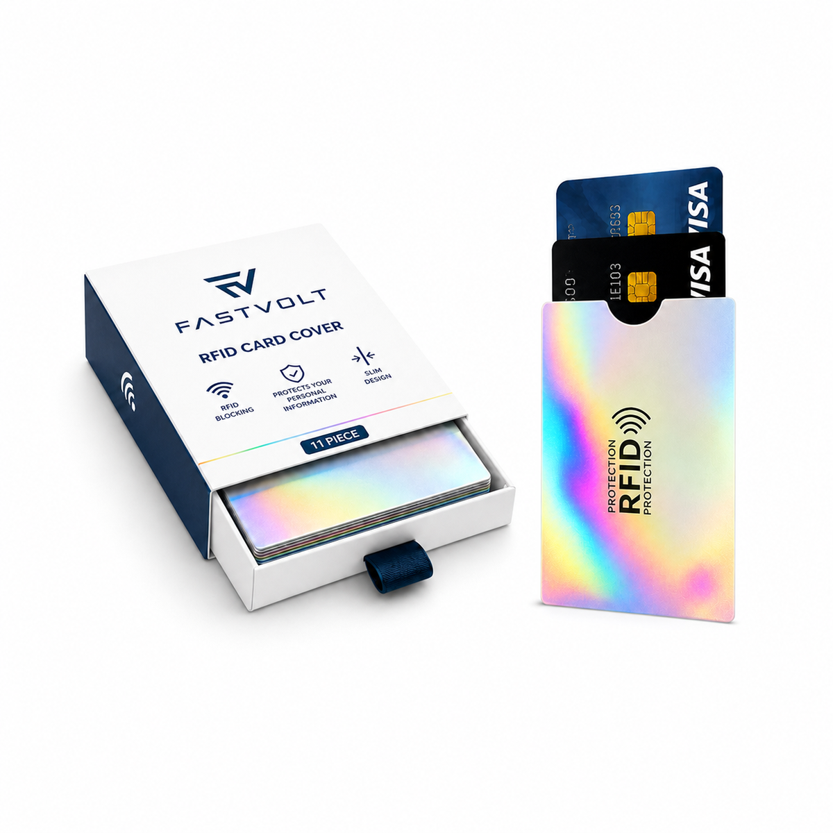 CardShield RFID card holder box of 11 by FastVolt