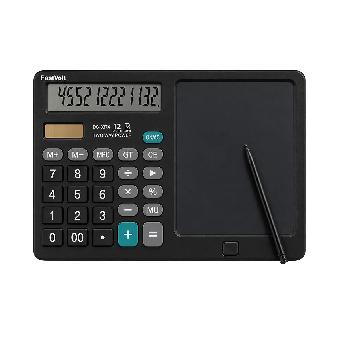 VoltNote X calculator with LCD writing pad and stylus